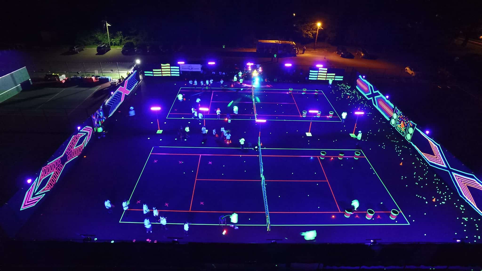 Burlington County holds XGLOsive Tennis event - The Sun Newspapers