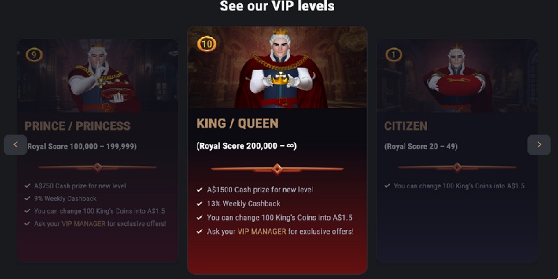 King Billy Casino AU VIP