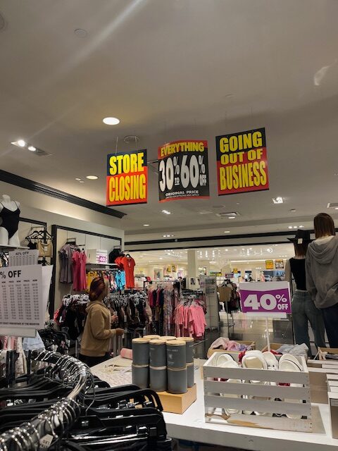 A steady stream of bargain hunters shopped at the Forever 21 at Cherry Hill Mall