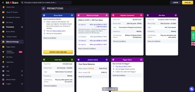 BitStarz Casino Promotions