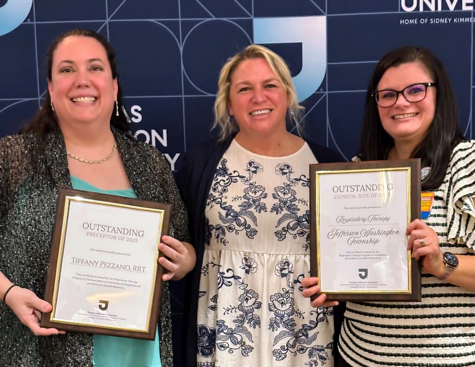 Jefferson Washington Township Hospital Recognized for Respiratory Therapy Leadership
