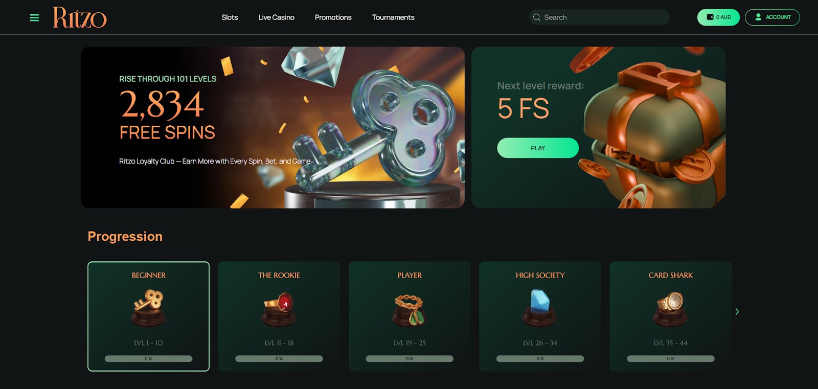 Ritzo Free Spins