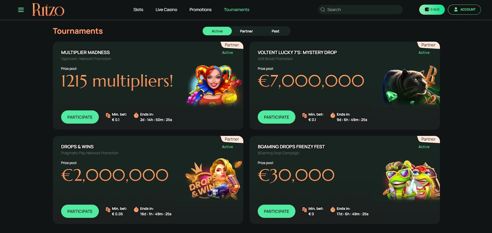 Ritzo Tournaments