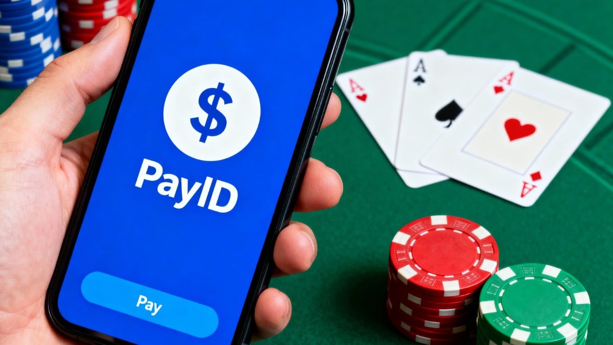 National Casino App interface showcasing PayID integration for Australian players.